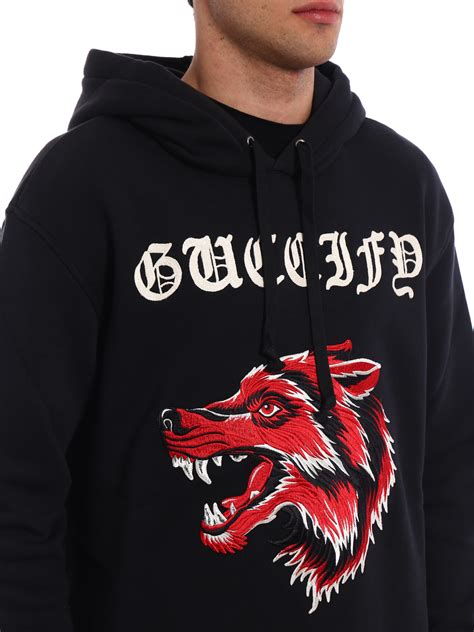 gucci wolf hoodie fake|real gucci hoodie.